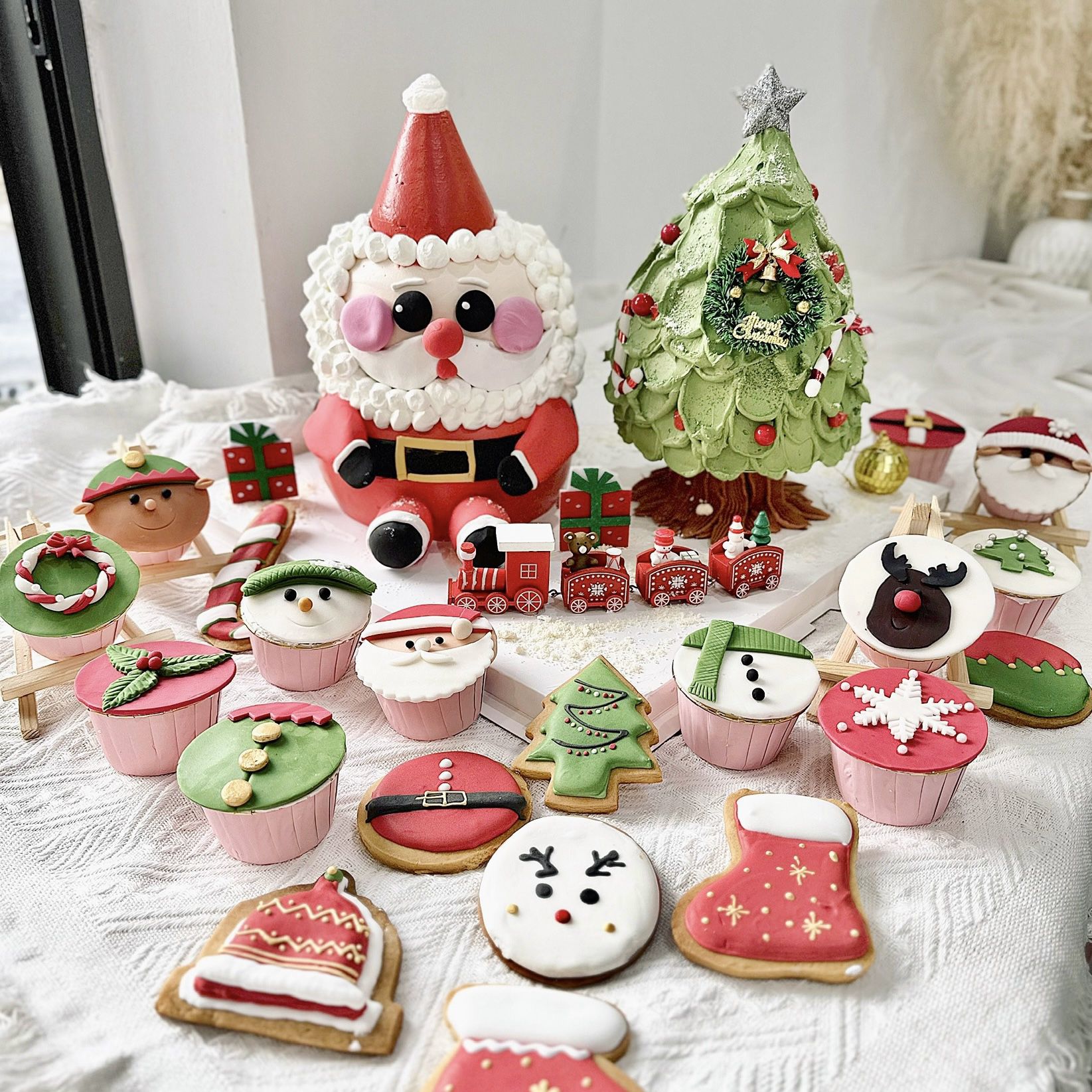 Set bánh đôi giáng sinh