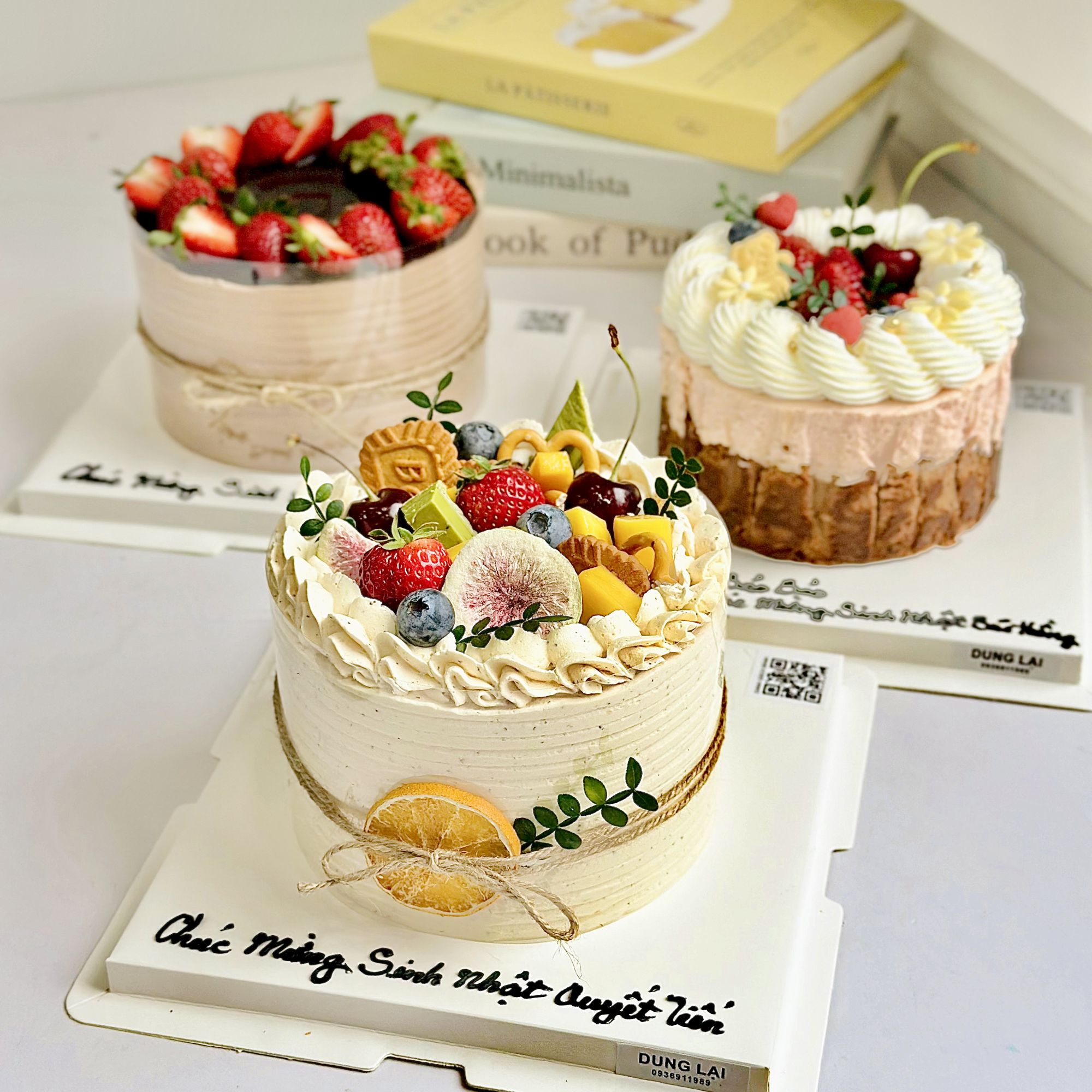 Bánh whip hồng trà xoài sz 16