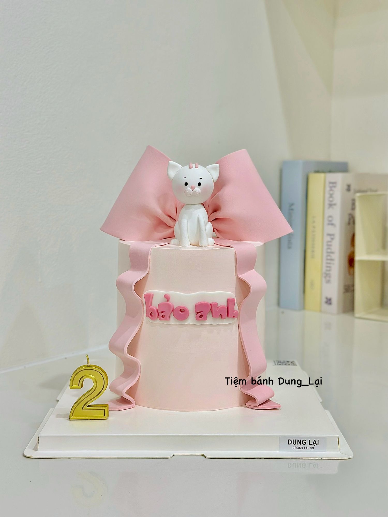 Bánh nơ hồng sz 16 cao