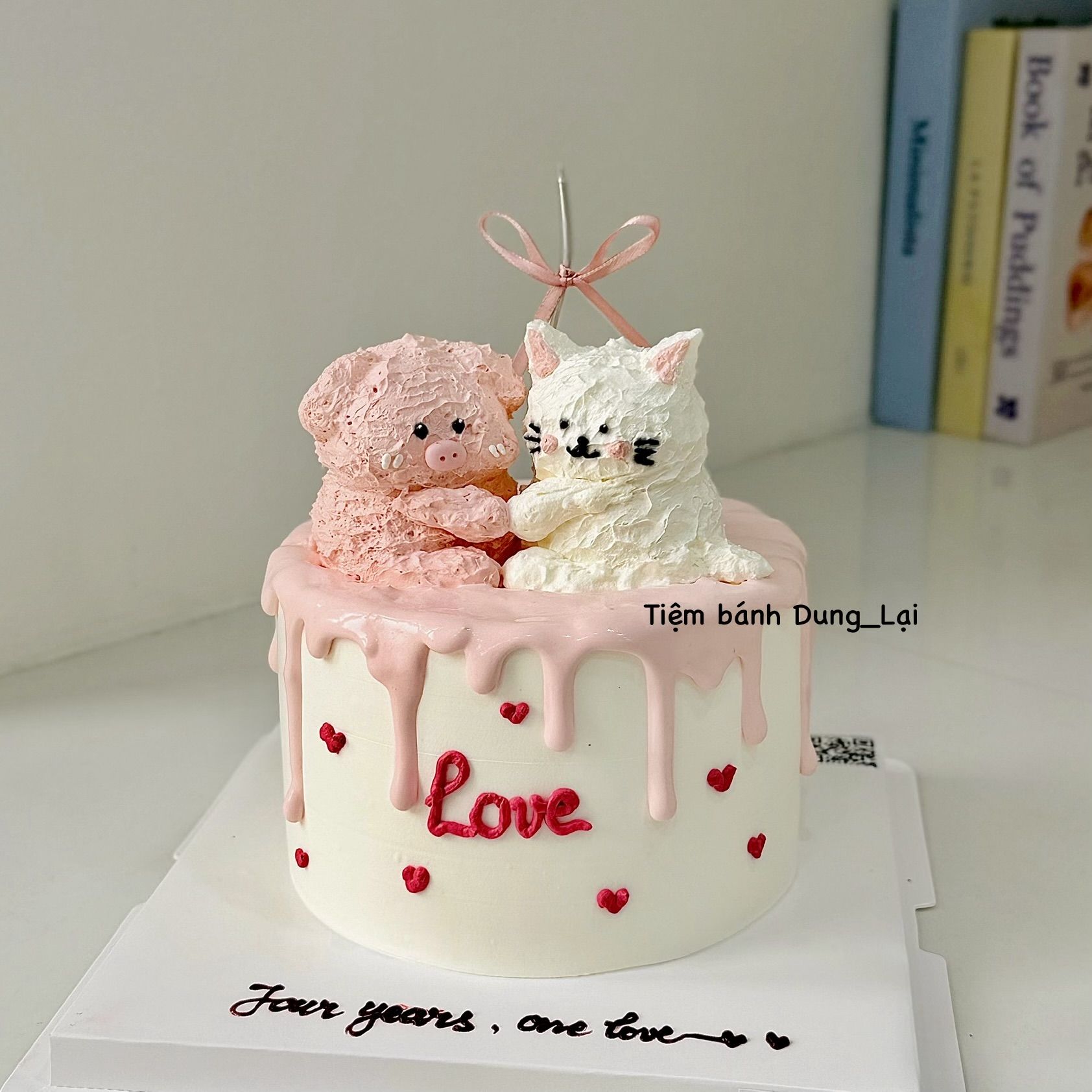 Bánh tạo hình mèo và heo sz 16