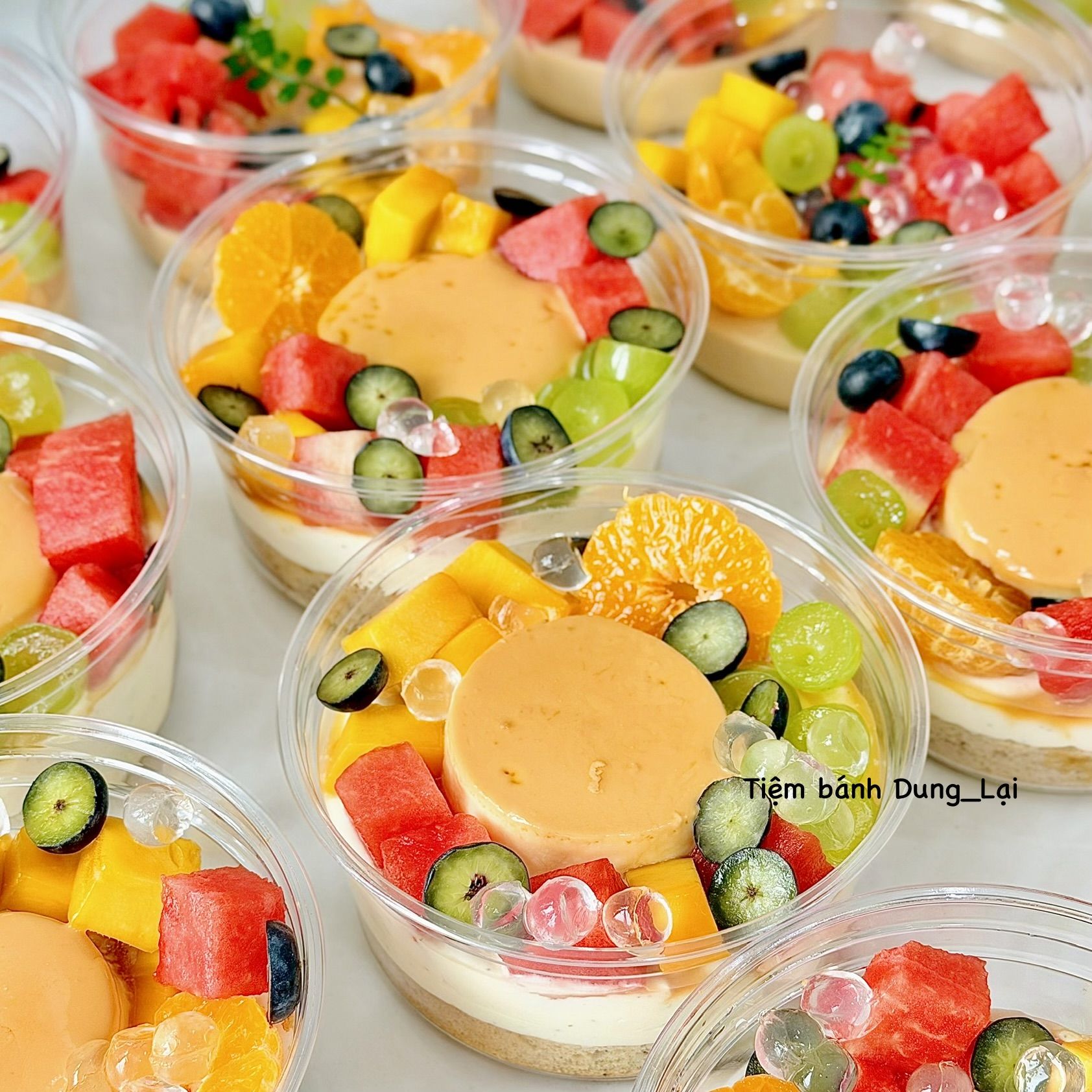 Daily-olong flan hoa quả