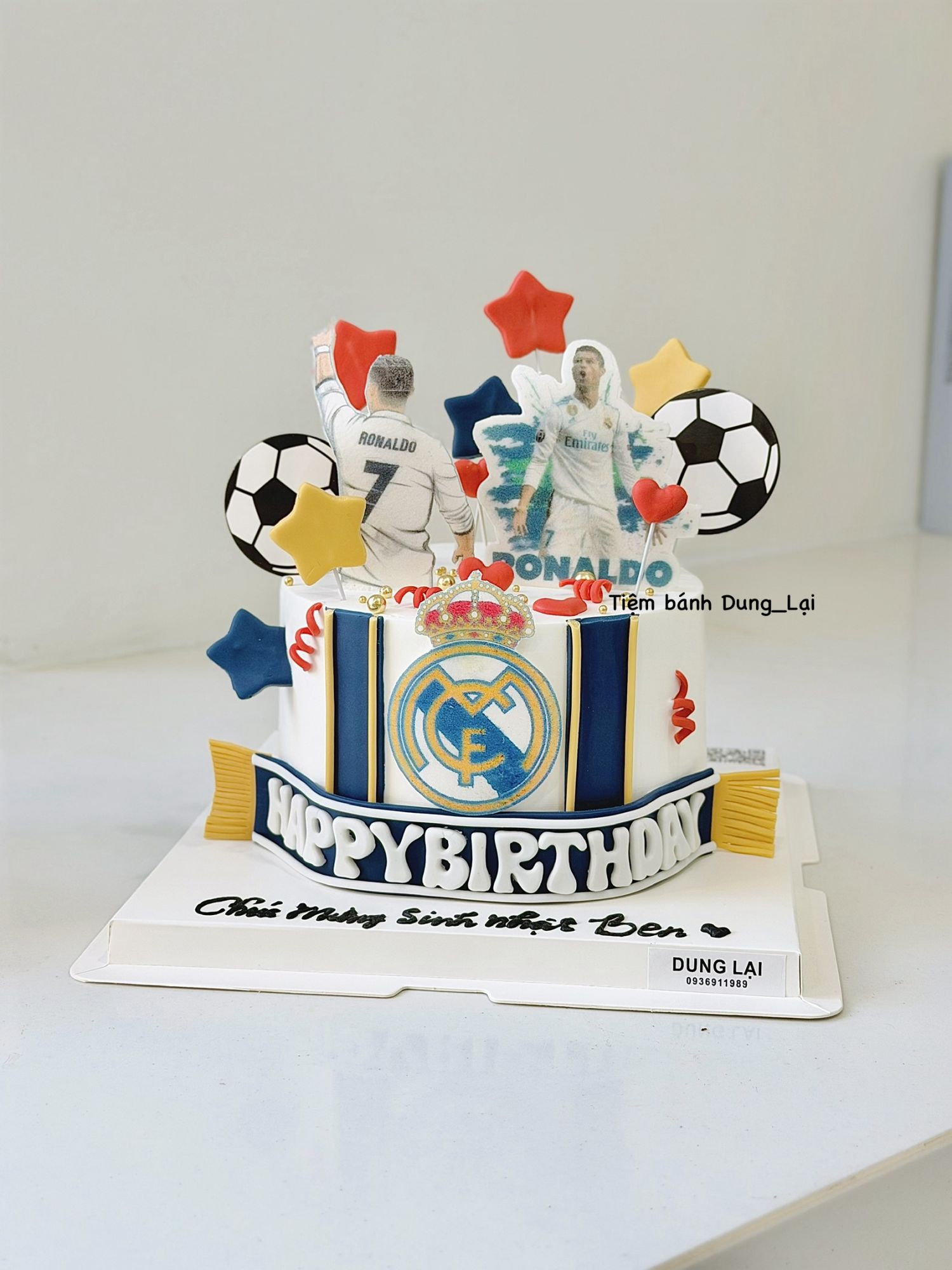 Bánh bóng đá ronaldo sz 16