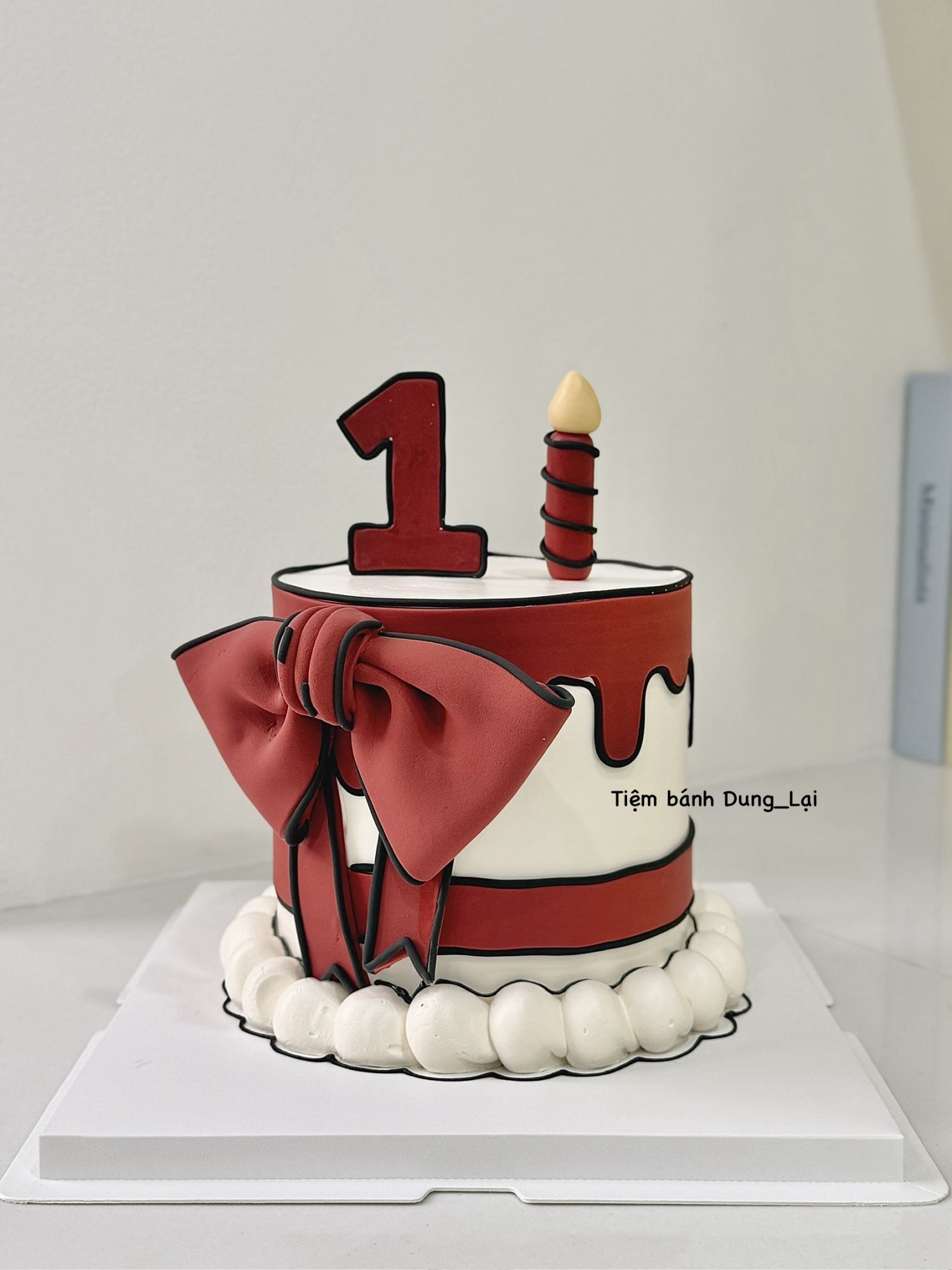 Bánh nơ đỏ sz 16 cao