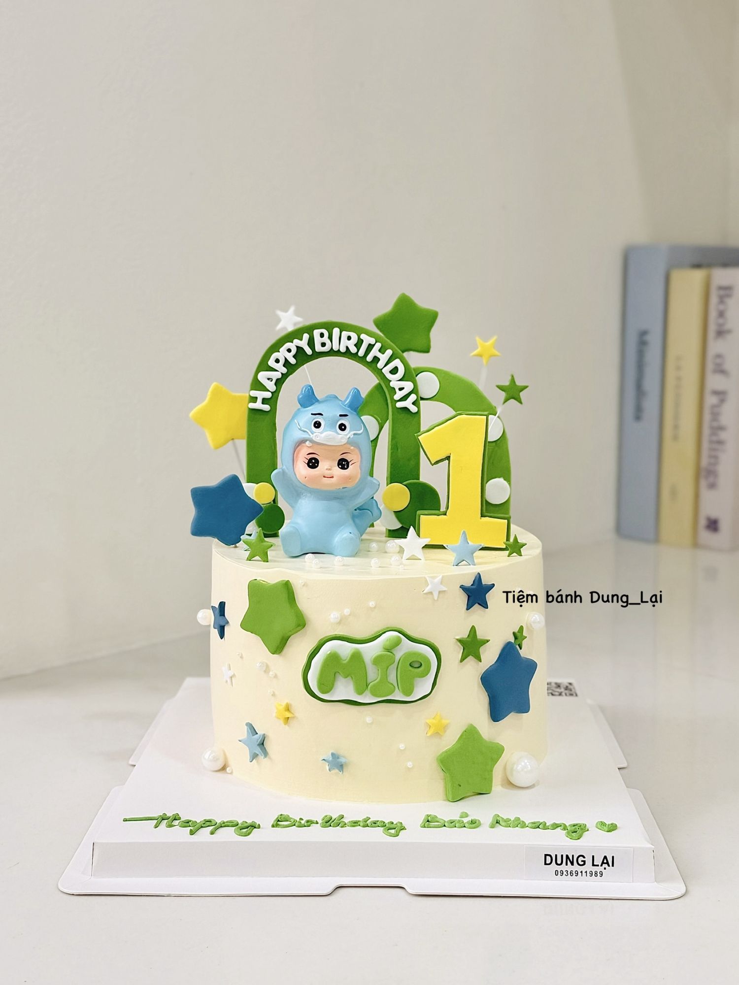 Bé rồng tone xanh sz 16