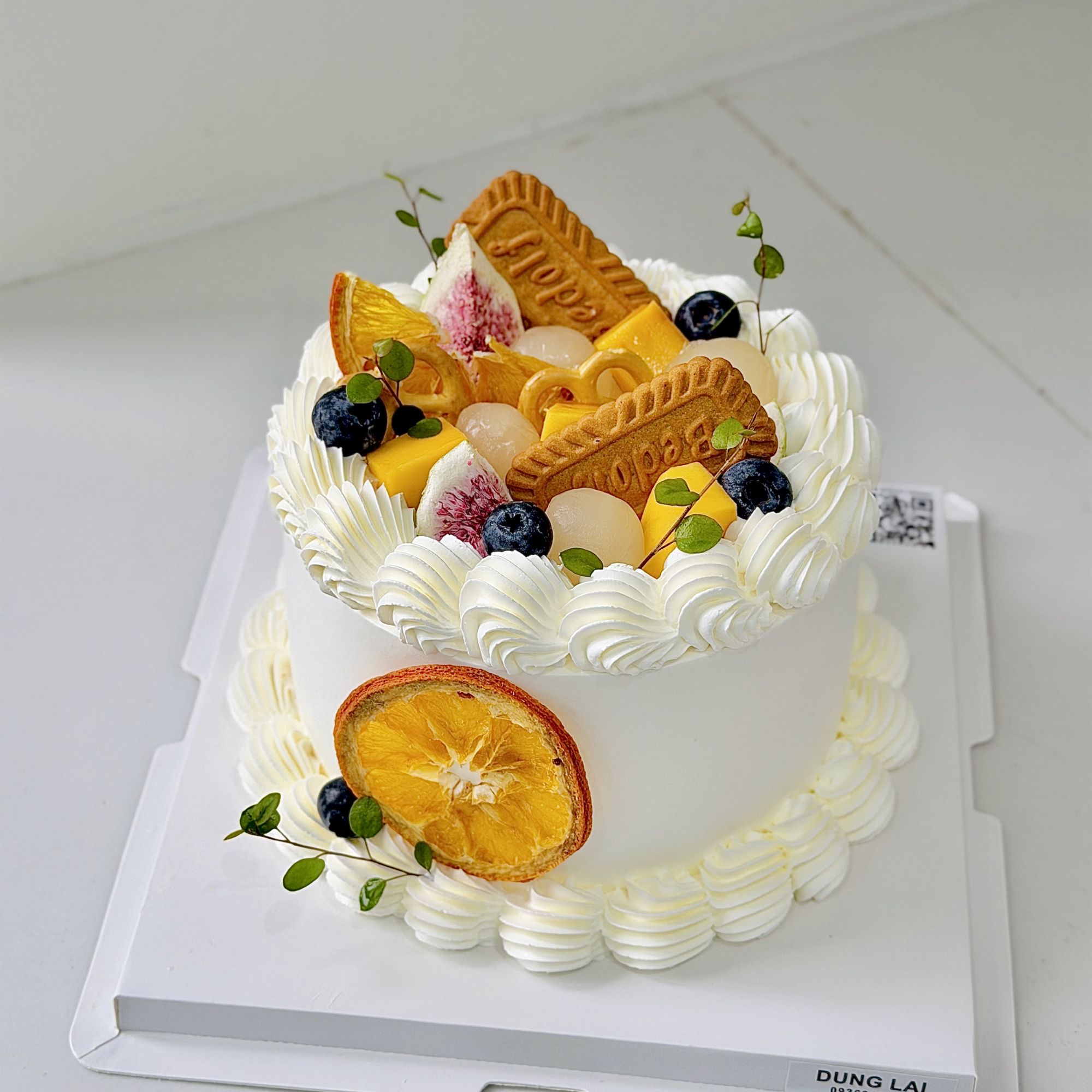 Bánh kem tươi hoa quả sz 16