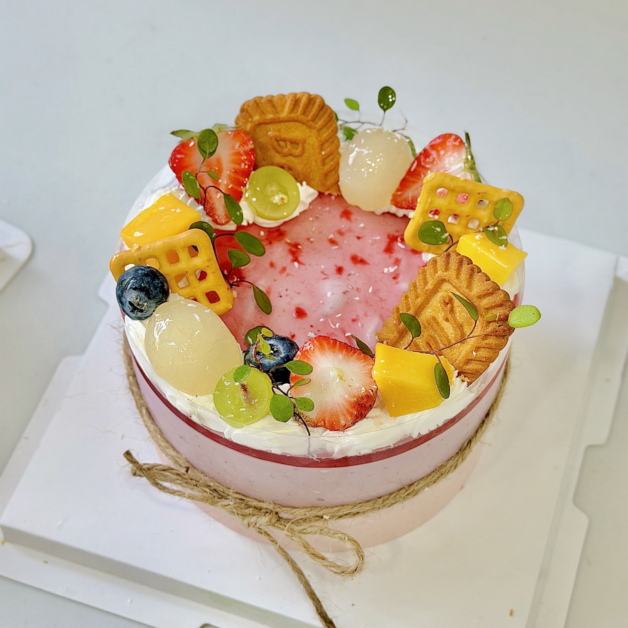 Bánh mousse sữa chua dâu việt quất sz 12