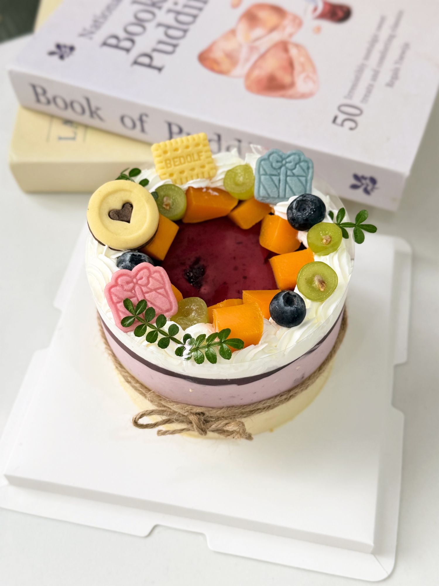 Bánh mousse sữa chua việt quất xoài sz 12