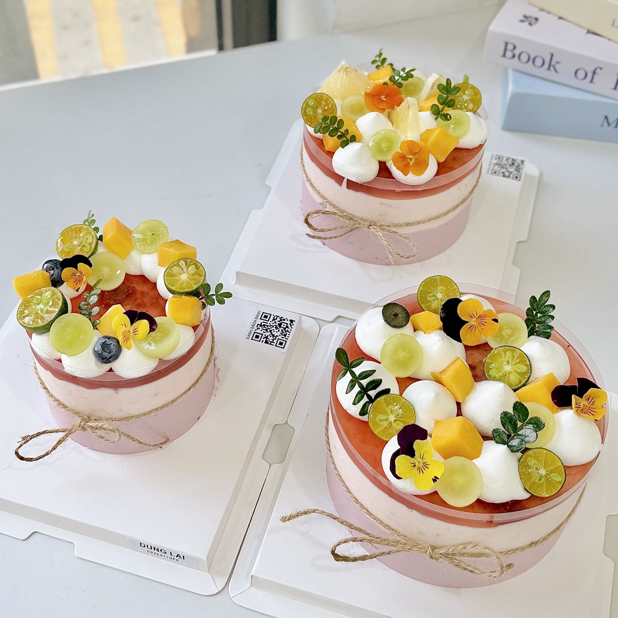 Bánh mousse sữa chua phomai dâu việt quất sz 12
