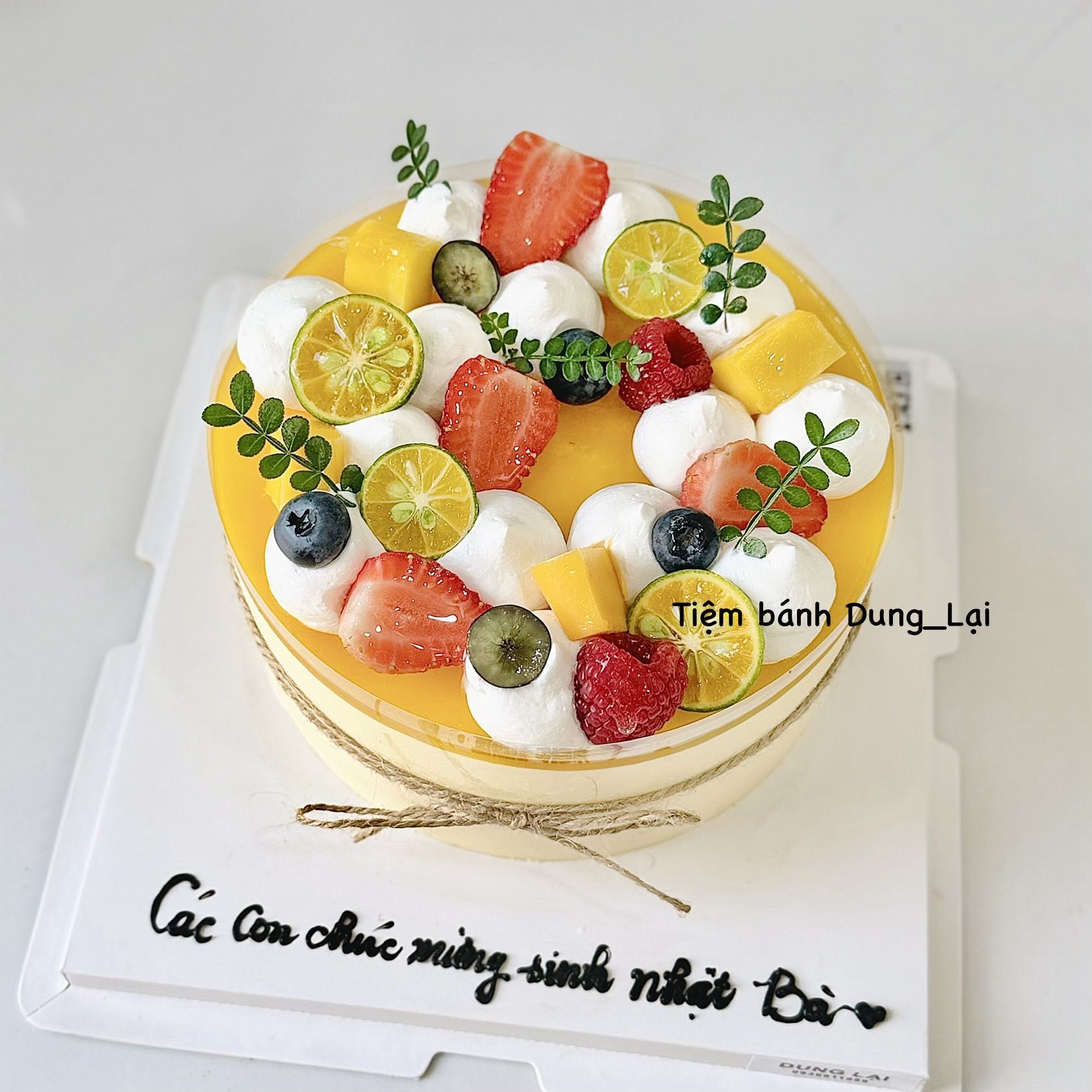 Bánh mousse xoài chanh dây sz 16