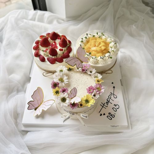 Set 3 bánh whip 3 vị, Bánh Sinh Nhật Set 3 bánh, Bánh Sinh Nhật set bánh, Bánh Sinh Nhật whipping - Bánh Sinh Nhật Long Biên