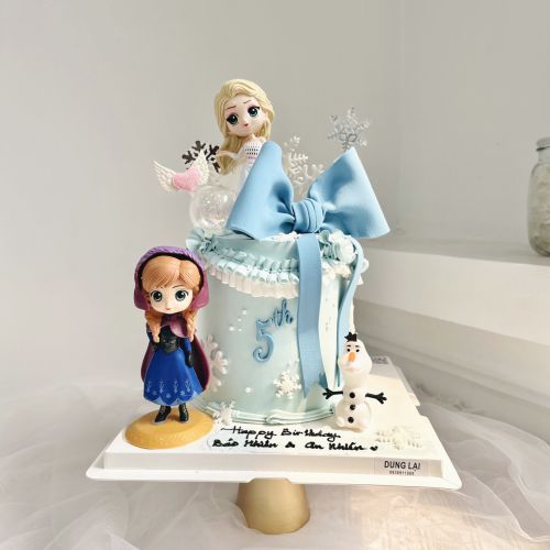 Bánh sz 16 cao elsa anna, Bánh Sinh Nhật Elsa, Bánh Sinh Nhật anna, Bánh Sinh Nhật bé gái - Bánh Sinh Nhật Long Biên