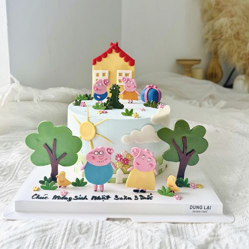 Bánh sz 18 peppa pig.