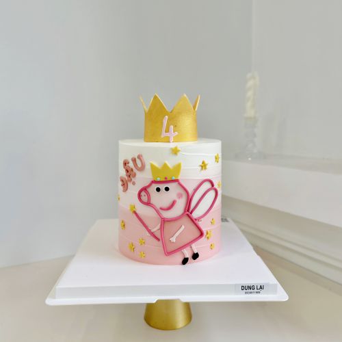 Bánh sz 16 dáng cao peppa pig