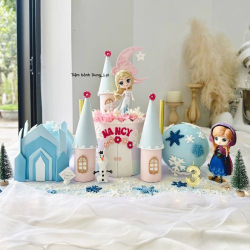 Set 2 bánh đập và bánh kem elsa anna, Bánh Sinh Nhật Set bánh, Bánh Sinh Nhật set đôi, Bánh Sinh Nhật bé gái, Bánh Sinh Nhật elsa, Bánh Sinh Nhật anna, Bánh Sinh Nhật bánh đập - Bánh Sinh Nhật Long Biên