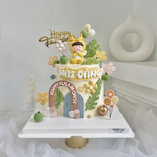 Bánh sz 16 dáng cao bé rồng đầy tháng