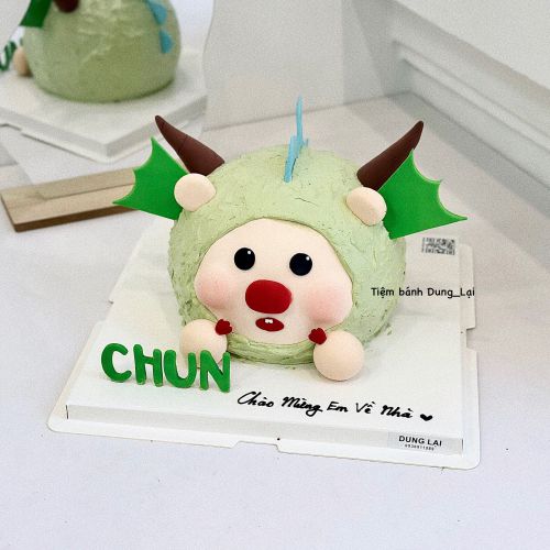 Bánh tạo hình loopy mặc áo rồng