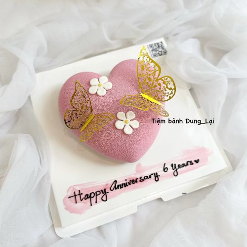 Bánh tim entremet, Bánh Sinh Nhật Entremet, Bánh Sinh Nhật tim - Bánh Sinh Nhật Long Biên