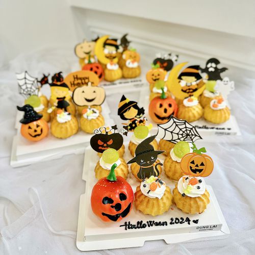 Set su kem halloween, Bánh Sinh Nhật Su kem, Bánh Sinh Nhật halloween - Bánh Sinh Nhật Long Biên