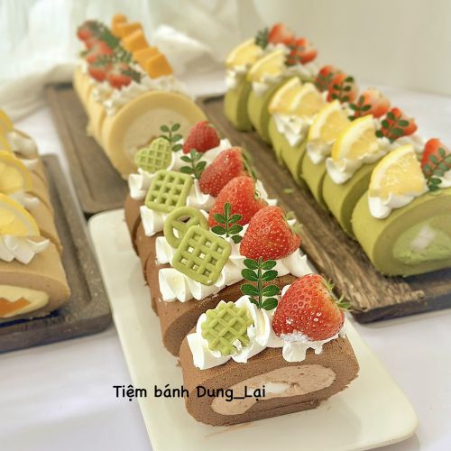 Bánh cuộn chocolate thạch dừa, Bánh Sinh Nhật Bánh cuộn, Bánh Sinh Nhật daily - Bánh Sinh Nhật Long Biên