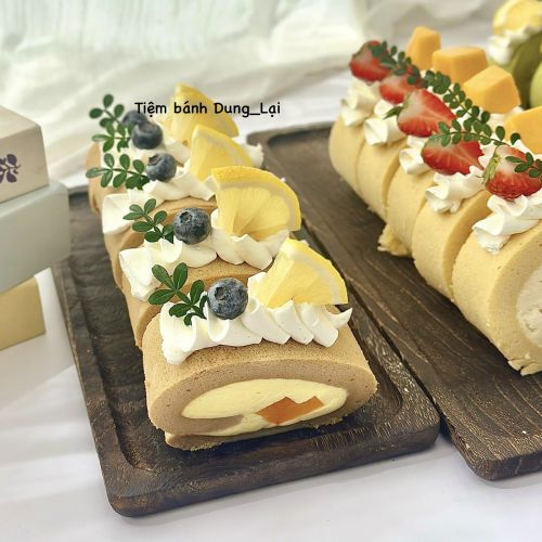 Bánh cuộn ô long cam, Bánh Sinh Nhật Bánh cuộn, Bánh Sinh Nhật daily - Bánh Sinh Nhật Long Biên