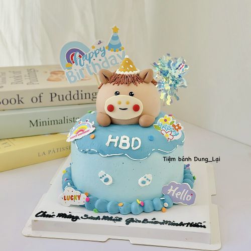 Bánh tạo hình chú ngựa sz 16, Bánh Sinh Nhật Tạo hình, Bánh Sinh Nhật ngựa, Bánh Sinh Nhật bé trai - Bánh Sinh Nhật Long Biên