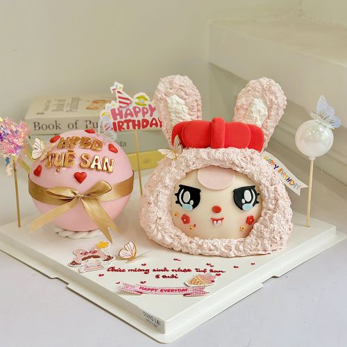 Set bánh đôi baby three, Bánh Sinh Nhật Baby three, Bánh Sinh Nhật bé gái, Bánh Sinh Nhật set đôi, Bánh Sinh Nhật set bánh - Bánh Sinh Nhật Long Biên