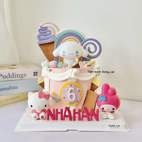 Bánh cinnamoroll sz 16 1/2 , Bánh Sinh Nhật Sanrio, Bánh Sinh Nhật cinnamoroll, Bánh Sinh Nhật bé gái - Bánh Sinh Nhật Long Biên