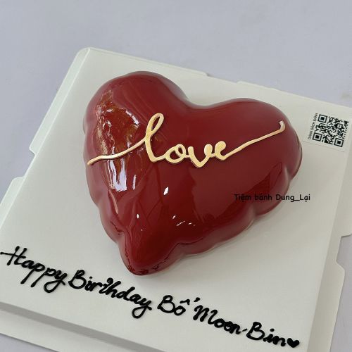 Bánh entremet bóng tim , Bánh Sinh Nhật Entremet, Bánh Sinh Nhật tim - Bánh Sinh Nhật Long Biên