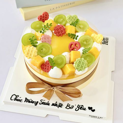 Bánh mousse xoài chanh dây sz 16 , Bánh Sinh Nhật Mousse - Bánh Sinh Nhật Long Biên