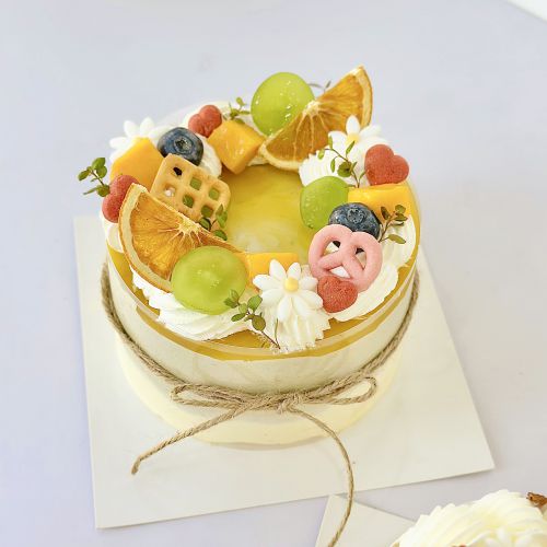 Mousse bơ chanh dây sz 12, Bánh Sinh Nhật Mousse - Bánh Sinh Nhật Long Biên
