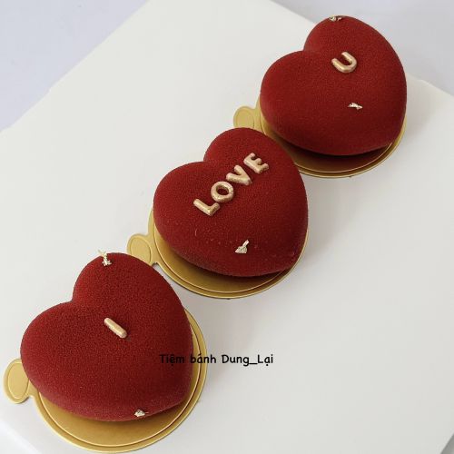 Set 3 bánh tim peptit, Bánh Sinh Nhật Set bánh, Bánh Sinh Nhật entremet - Bánh Sinh Nhật Long Biên