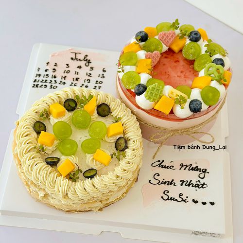 Set bánh crepe và mousse sữa chua dâu việt quất sz 16, Bánh Sinh Nhật Set đôi, Bánh Sinh Nhật crepe, Bánh Sinh Nhật mousse, Bánh Sinh Nhật set bánh, Bánh Sinh Nhật whipping - Bánh Sinh Nhật Long Biên