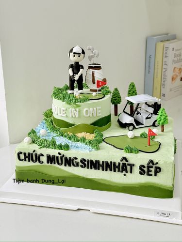 Bánh chữ nhật golf, Bánh Sinh Nhật Vuông, Bánh Sinh Nhật chữ nhật, Bánh Sinh Nhật golf - Bánh Sinh Nhật Long Biên