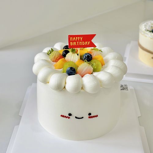 Bánh kem tươi hoa quả sz 16, Bánh Sinh Nhật Kem tươi, Bánh Sinh Nhật kem top - Bánh Sinh Nhật Long Biên