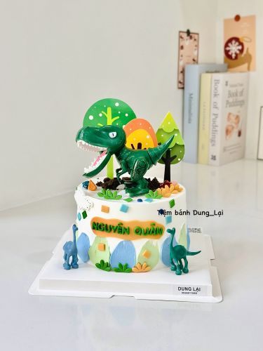 Bánh khủng long sz 16, Bánh Sinh Nhật Khủng long, Bánh Sinh Nhật bé trai - Bánh Sinh Nhật Long Biên