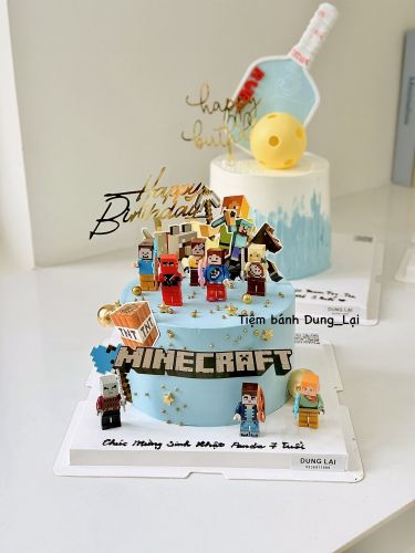 Bánh minecraft lego sz 16, Bánh Sinh Nhật Minecraft, Bánh Sinh Nhật lego, Bánh Sinh Nhật bé trai - Bánh Sinh Nhật Long Biên