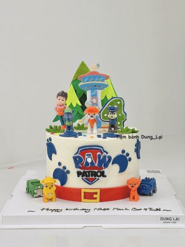 Bánh pawpatrol kem whip sz 16, Bánh Sinh Nhật Pawpatrol, Bánh Sinh Nhật paw patrol, Bánh Sinh Nhật chú chó cứu hộ, Bánh Sinh Nhật bé trai - Bánh Sinh Nhật Long Biên
