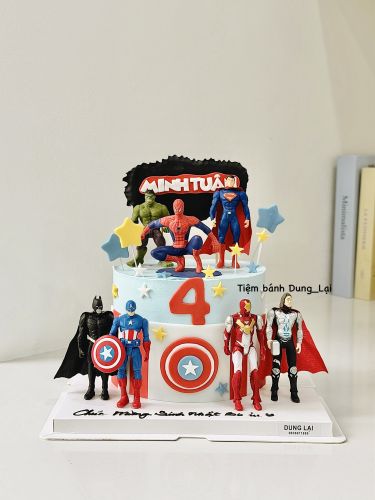 Bánh siêu anh hùng sz 18 1/2, Bánh Sinh Nhật Siêu anh hùng, Bánh Sinh Nhật avengers, Bánh Sinh Nhật avenger, Bánh Sinh Nhật bé trai - Bánh Sinh Nhật Long Biên