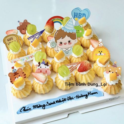 Set 21 su kem, Bánh Sinh Nhật Set bánh, Bánh Sinh Nhật su kem - Bánh Sinh Nhật Long Biên