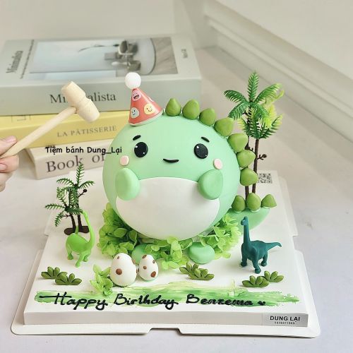 Bánh đập tạo hình khủng long, Bánh Sinh Nhật Khủng long, Bánh Sinh Nhật bánh đập, Bánh Sinh Nhật bé trai - Bánh Sinh Nhật Long Biên