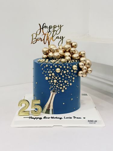 Bánh nổ rượu vang sz 16 cao, Bánh Sinh Nhật Đàn ông, Bánh Sinh Nhật rượu vang, Bánh Sinh Nhật người lớn - Bánh Sinh Nhật Long Biên