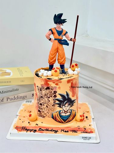 Bánh songoku 7 viên ngọc rồng sz 16 cao, Bánh Sinh Nhật Songoku, Bánh Sinh Nhật 7 viên ngọc rồng, Bánh Sinh Nhật bé trai, Bánh Sinh Nhật người lớn - Bánh Sinh Nhật Long Biên