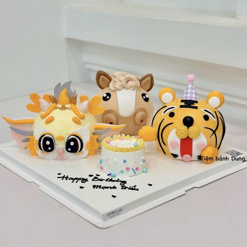 Set 4 bánh rồng hổ ngựa, Bánh Sinh Nhật Set 3 bánh, Bánh Sinh Nhật set 4 bánh, Bánh Sinh Nhật set bánh, Bánh Sinh Nhật tạo hình, Bánh Sinh Nhật rồng, Bánh Sinh Nhật hổ, Bánh Sinh Nhật tiger, Bánh Sinh Nhật ngựa, Bánh Sinh Nhật bé trai, Bánh Sinh Nhật bé gái - Bánh Sinh Nhật Long Biên