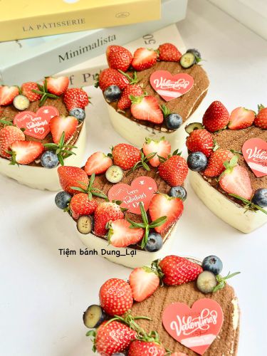 Tiramisu trái tim nhỏ, Bánh Sinh Nhật Tiramisu, Bánh Sinh Nhật bánh lễ, Bánh Sinh Nhật valentine - Bánh Sinh Nhật Long Biên
