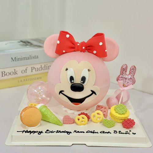 Bánh đập tạo hình minnie mickey , Bánh Sinh Nhật Minnie, Bánh Sinh Nhật bánh đập, Bánh Sinh Nhật bé gái - Bánh Sinh Nhật Long Biên