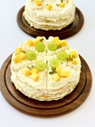 Crepe olong thạch dừa xoài, Bánh Sinh Nhật Crepe - Bánh Sinh Nhật Long Biên