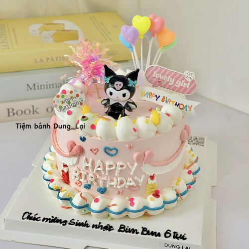 Bánh kuromi sz 16, Bánh Sinh Nhật Kuromi, Bánh Sinh Nhật bé gái - Bánh Sinh Nhật Long Biên