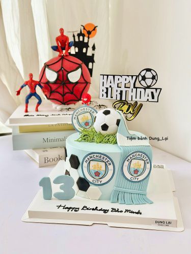 Bánh manchester city sz 18, Bánh Sinh Nhật Bóng đá, Bánh Sinh Nhật bé trai, Bánh Sinh Nhật người lớn, Bánh Sinh Nhật manchester city - Bánh Sinh Nhật Long Biên