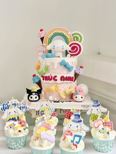 Bánh cinnamoroll cầu vồng