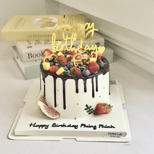 Bánh hoa quả sz 16, Bánh Sinh Nhật Hoa quả, Bánh Sinh Nhật kem top, Bánh Sinh Nhật hàn quốc - Bánh Sinh Nhật Long Biên